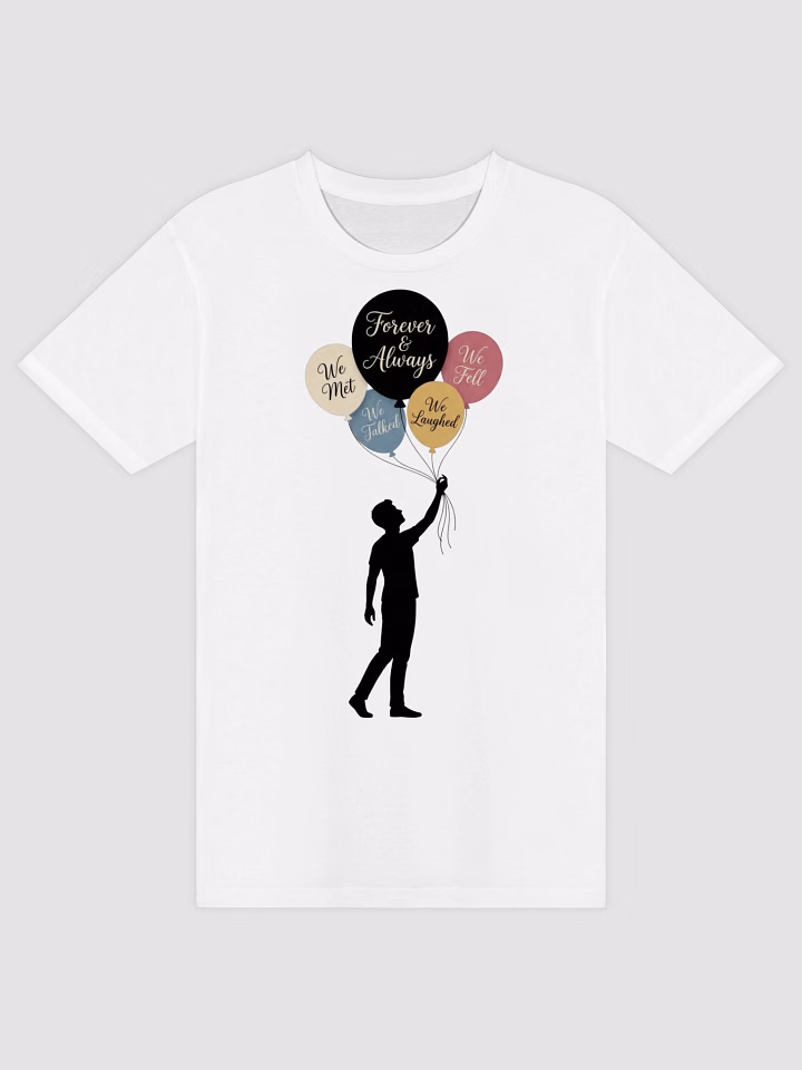 Where It All Began Personalized Balloon Milestone T-Shirt Custom Couple's Love Story Gift